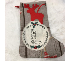 Stickdatei - Schneemann Alphabet Buchstabe U